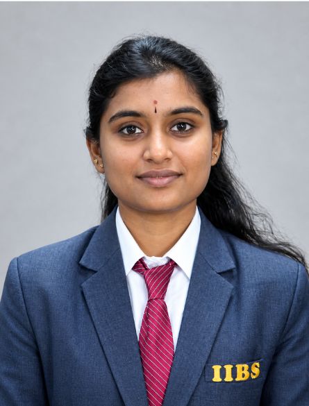 B Sree Varshini, PGDM Batch 2024-26 at IIBS Bangalore